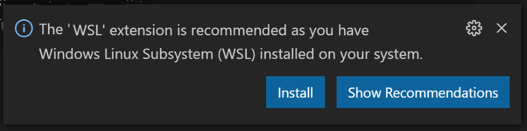 WSL extension
